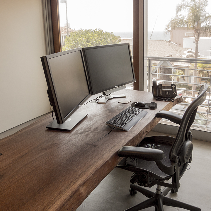 Live Edge Computer Desk — Taylor Donsker Design