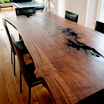 Shear dining table