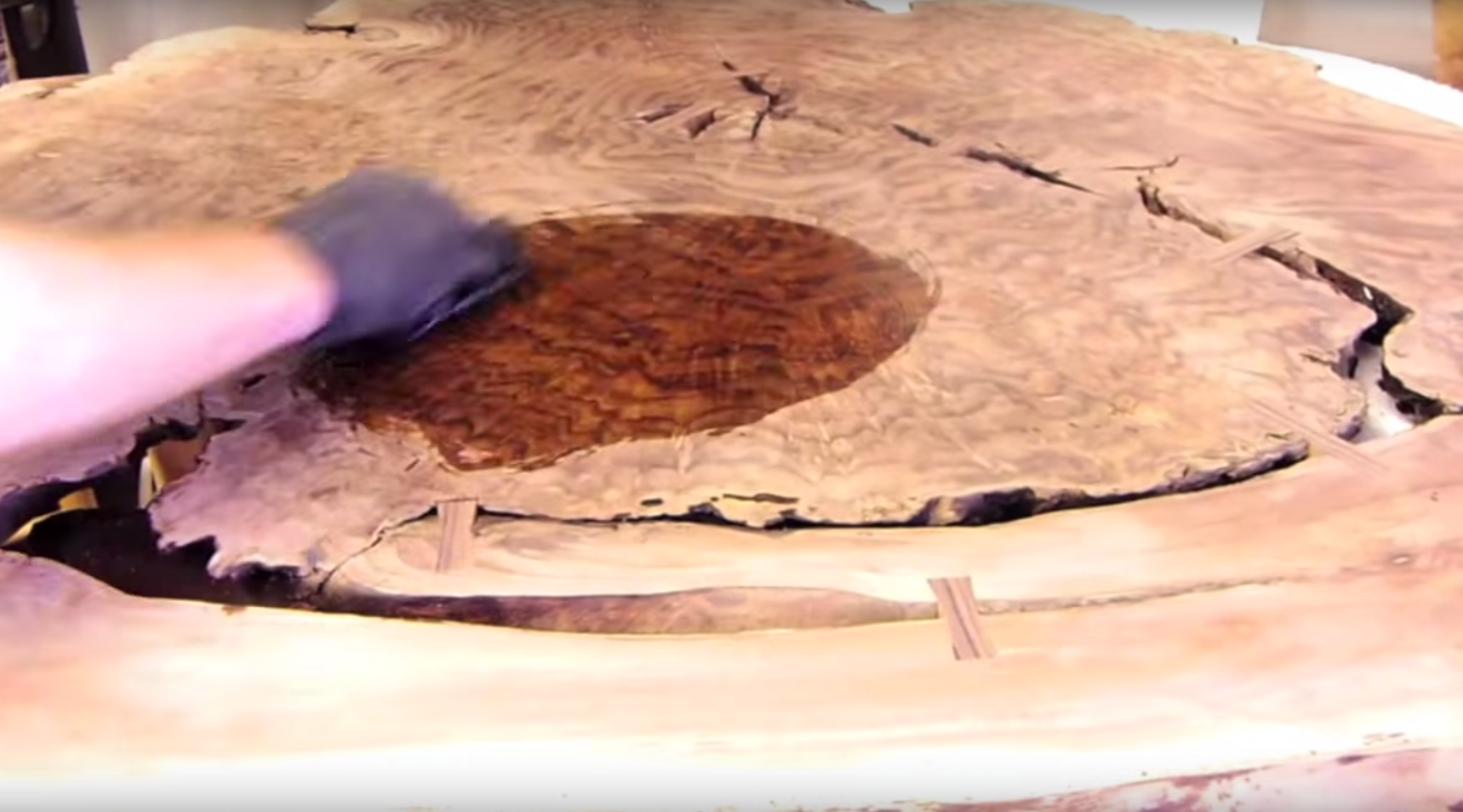 Finishing a Stunning Walnut Burl Top