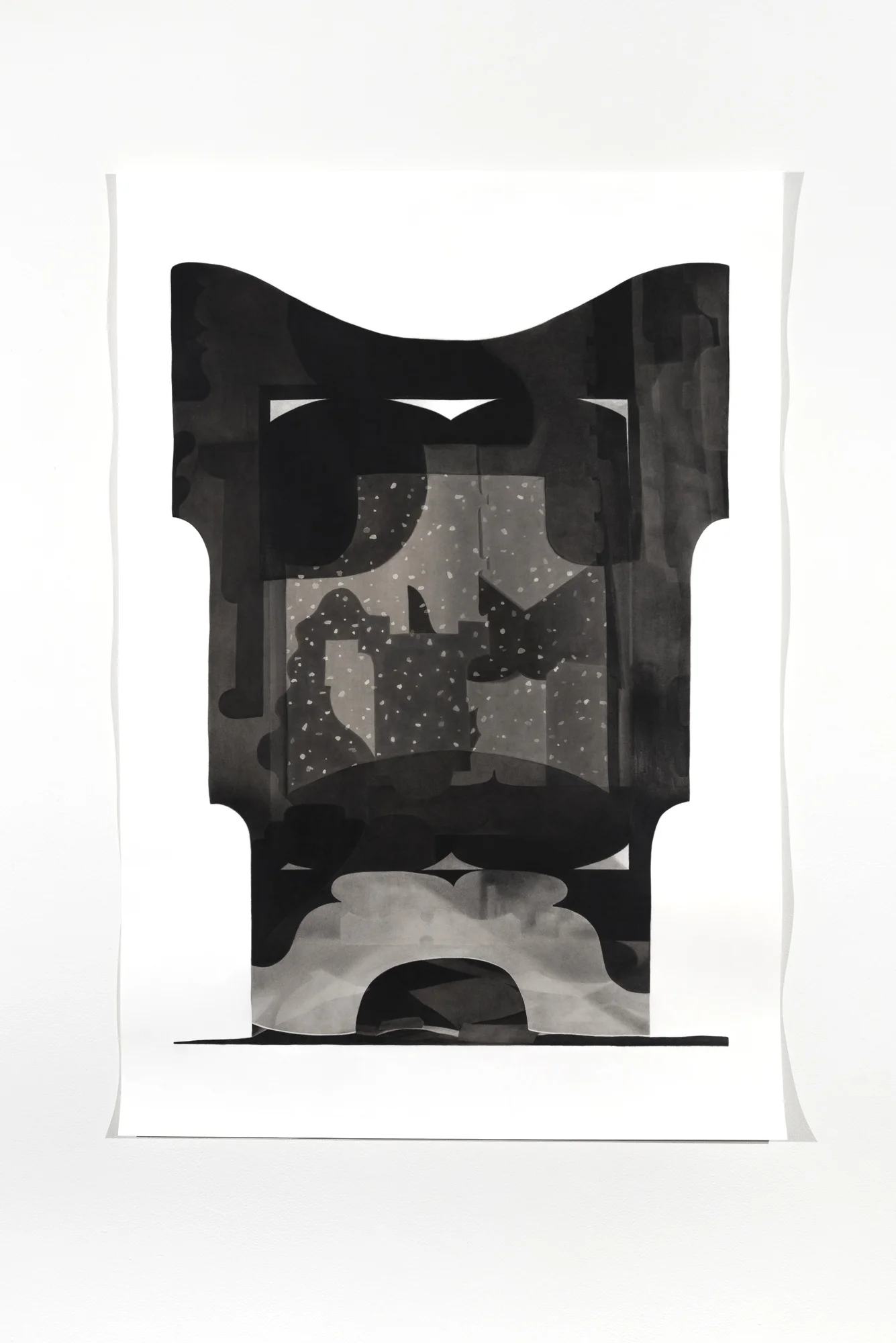 Psychodiagnostik, 2016 graphite and india ink on paper 55" x 38" 