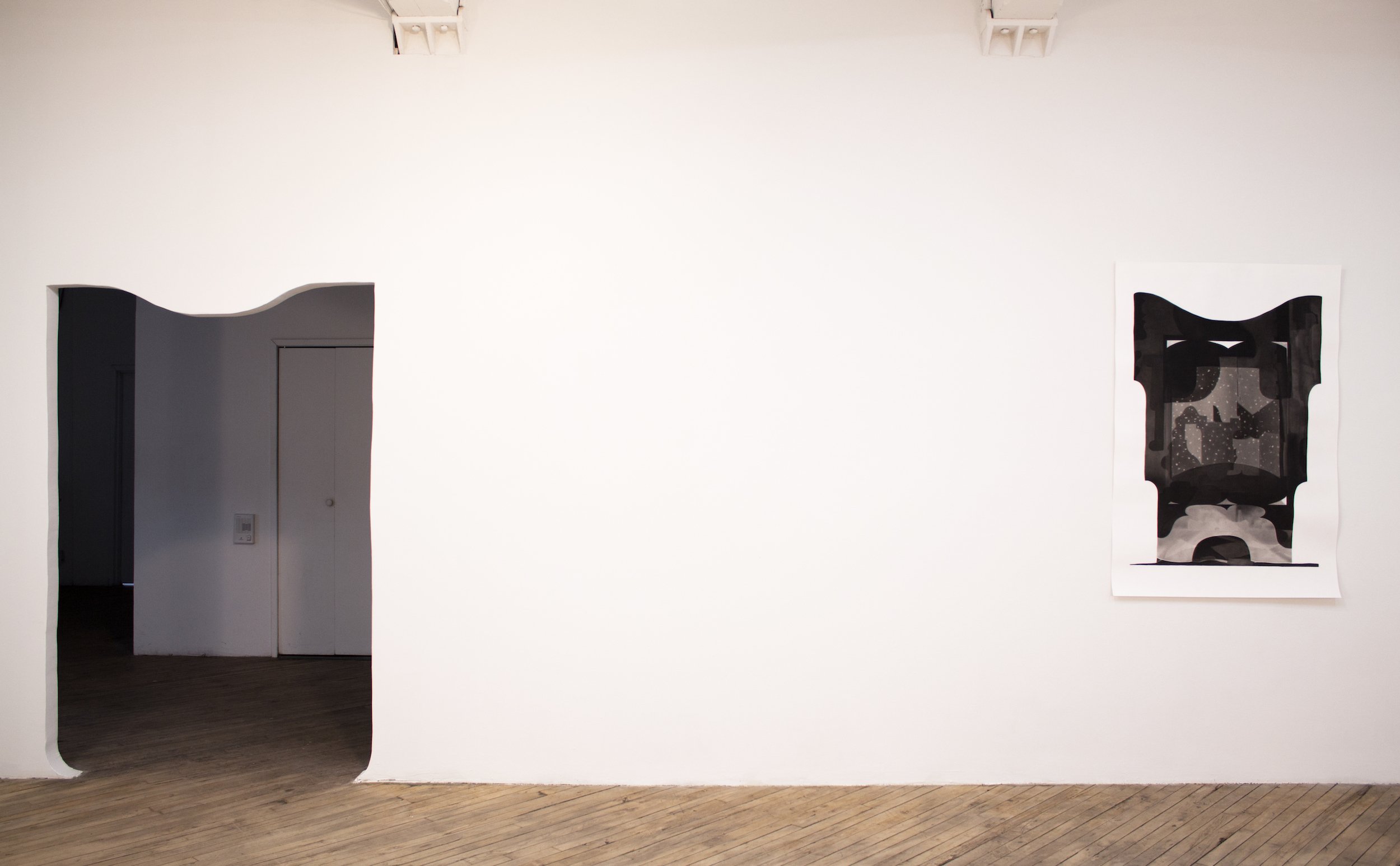  Installation view,  Threshold , Vox Populi Gallery 