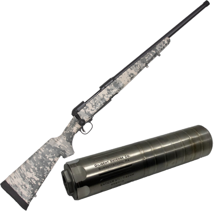 SSS.6.68 - Diligent Defense Co. Enticer S-Ti and the Savage Model 10 PC .308 (Free Version)