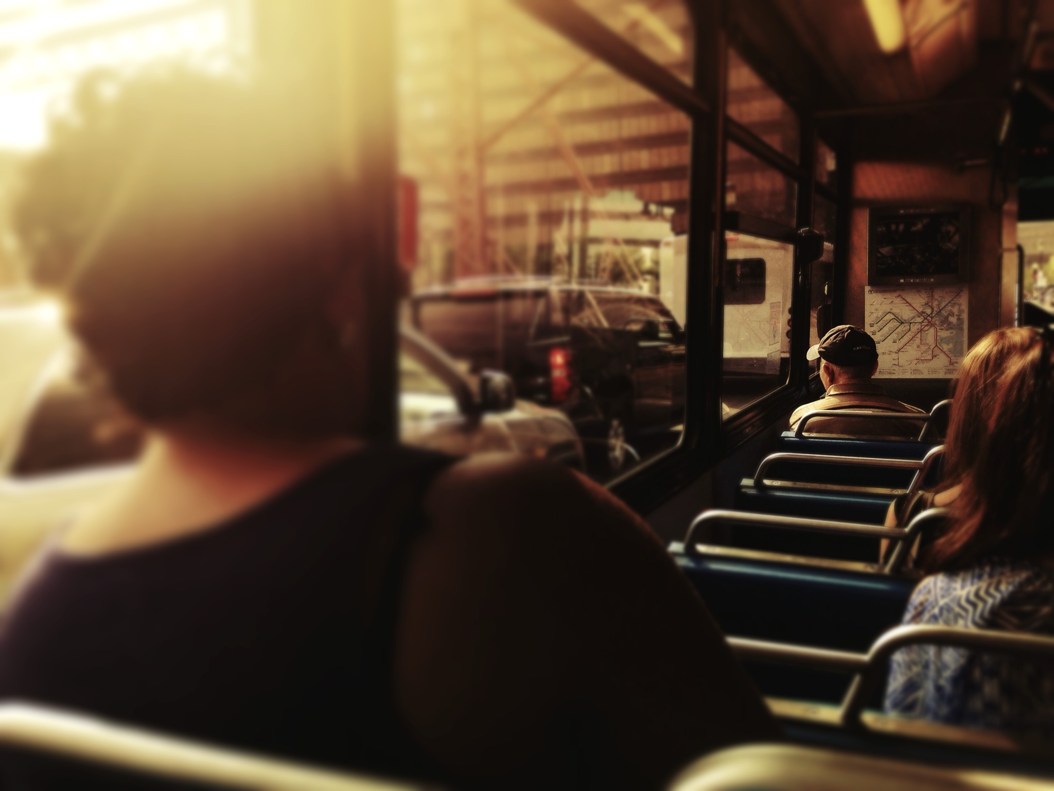 © 2014 Sarahmica Photography - "Strangers On Buses: Stuck in Traffic"