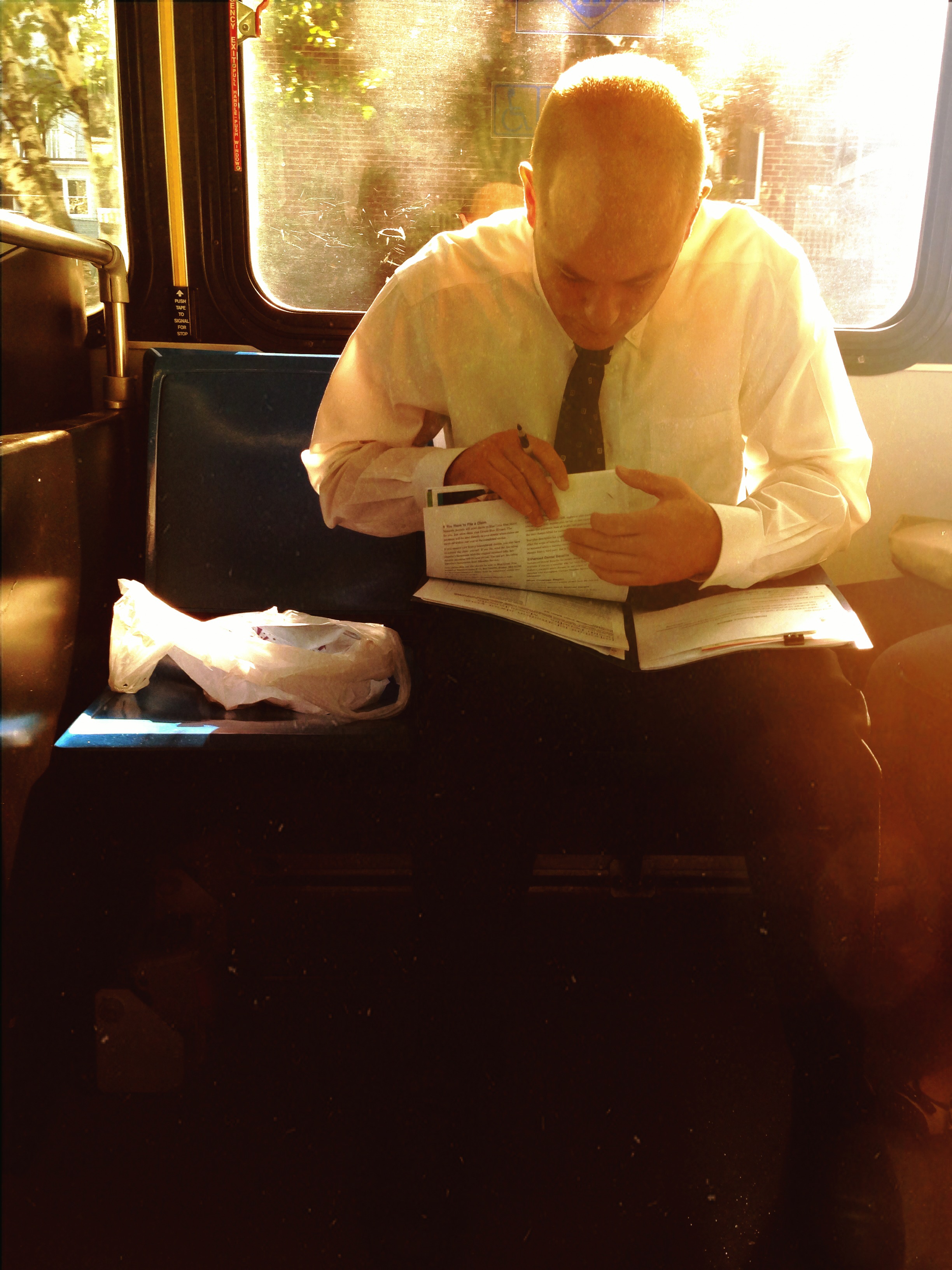 © 2014 Sarahmica Photography - "Strangers On Buses: Case of the Mondays"