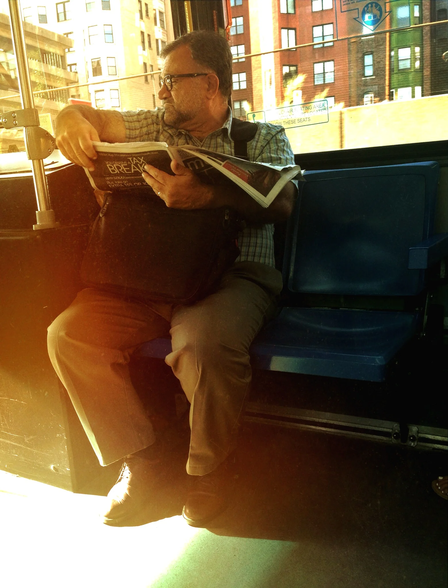 © 2014 Sarahmica Photography - "Strangers On Buses: Tax Break"