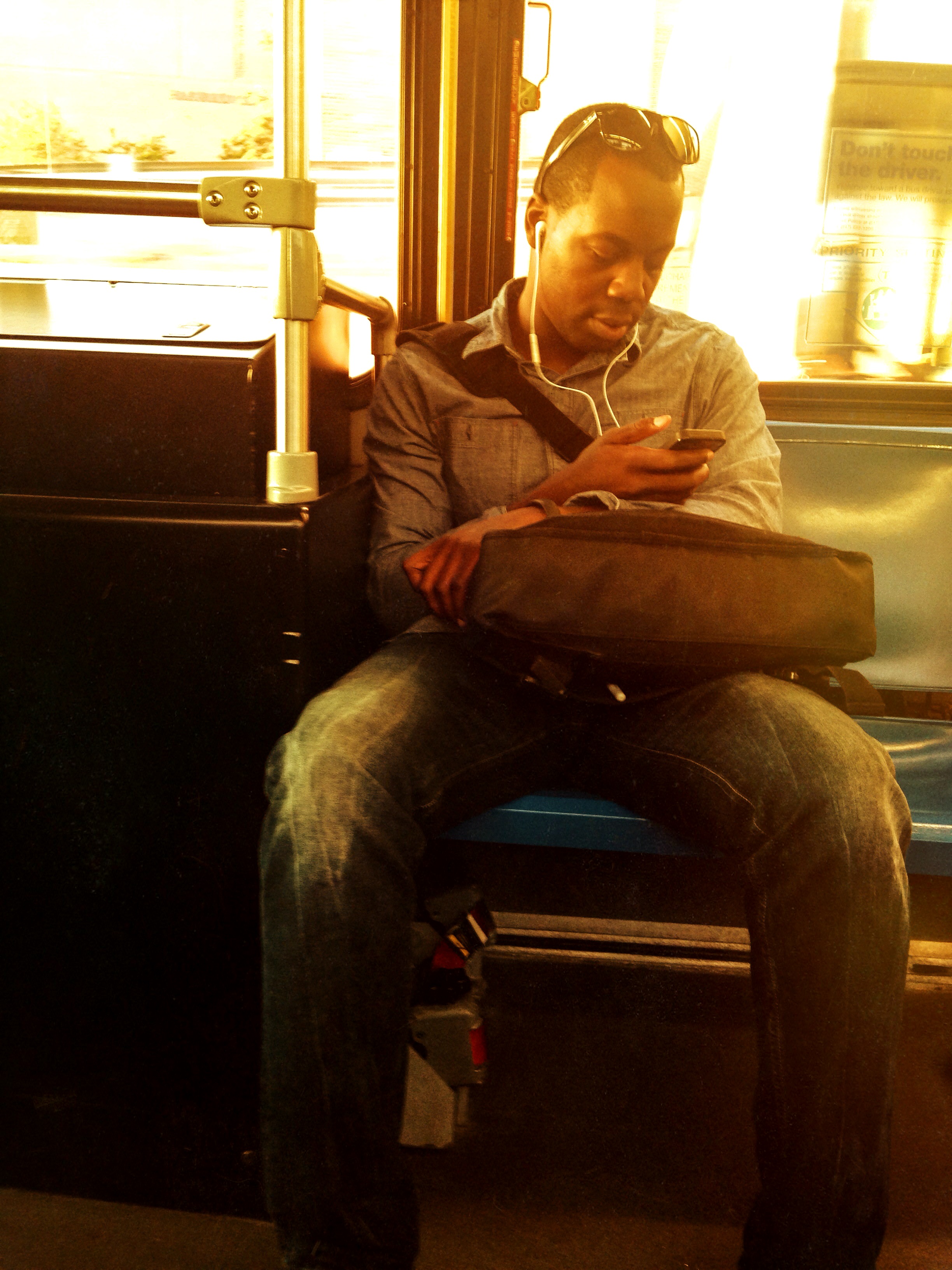 @ 2014 Sarahmica Photography - "Strangers On Buses: Days End on a Friday"