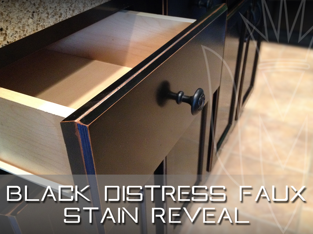 Black Distress Faux Stain Reveal