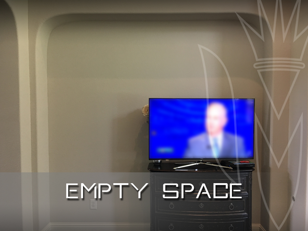 Empty Niche with TV