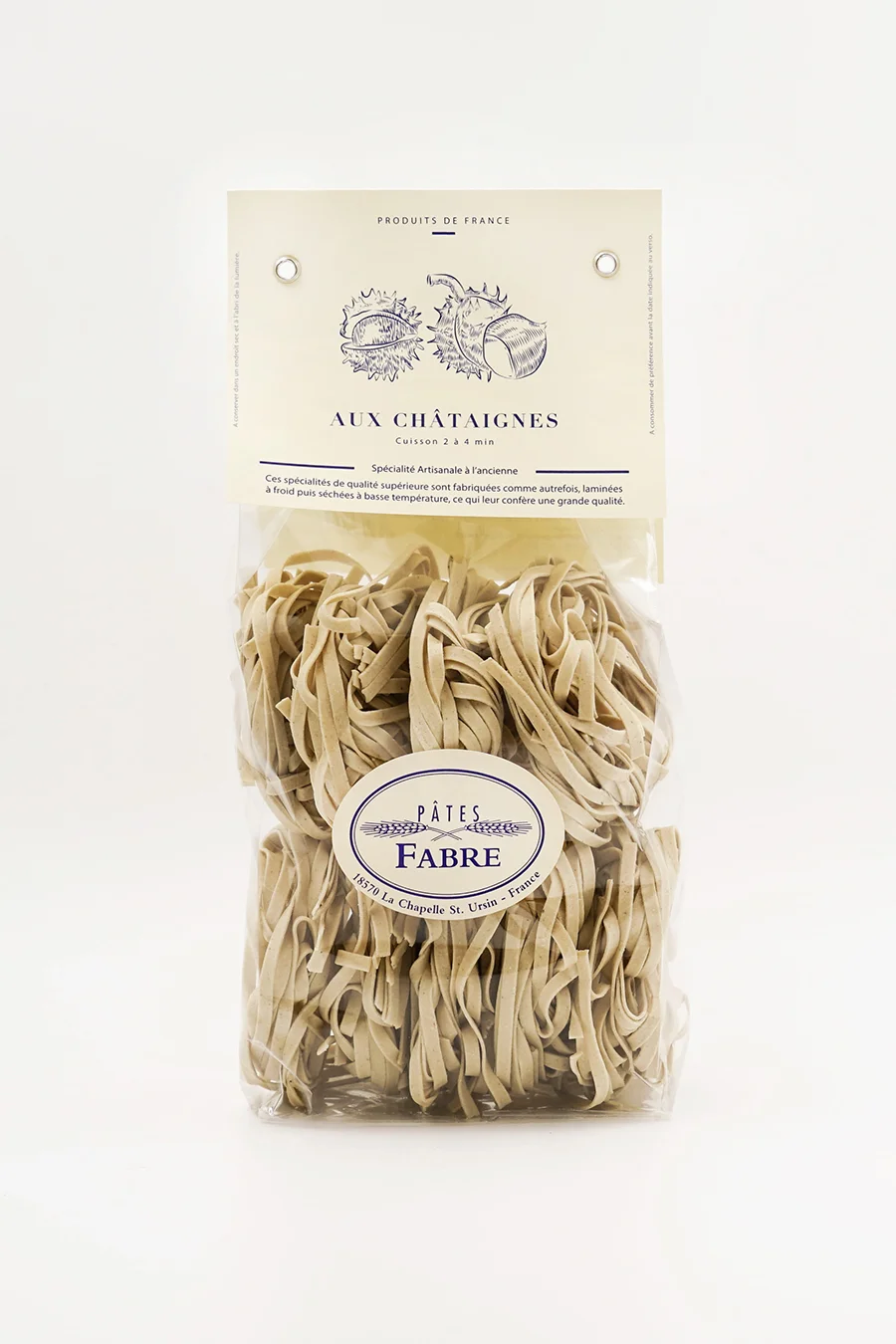Tagliatelles aux châtaignes