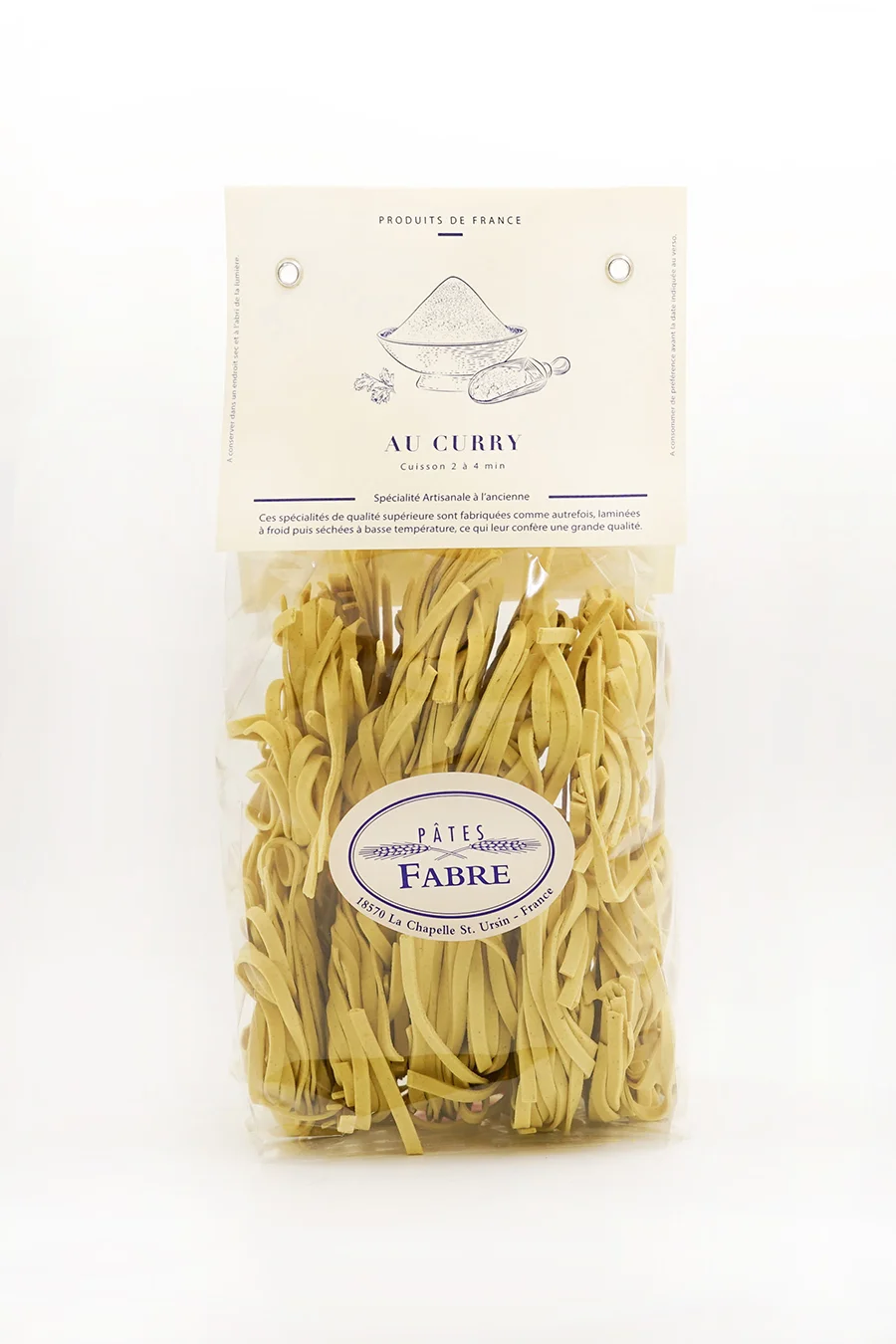 Tagliatelles au curry