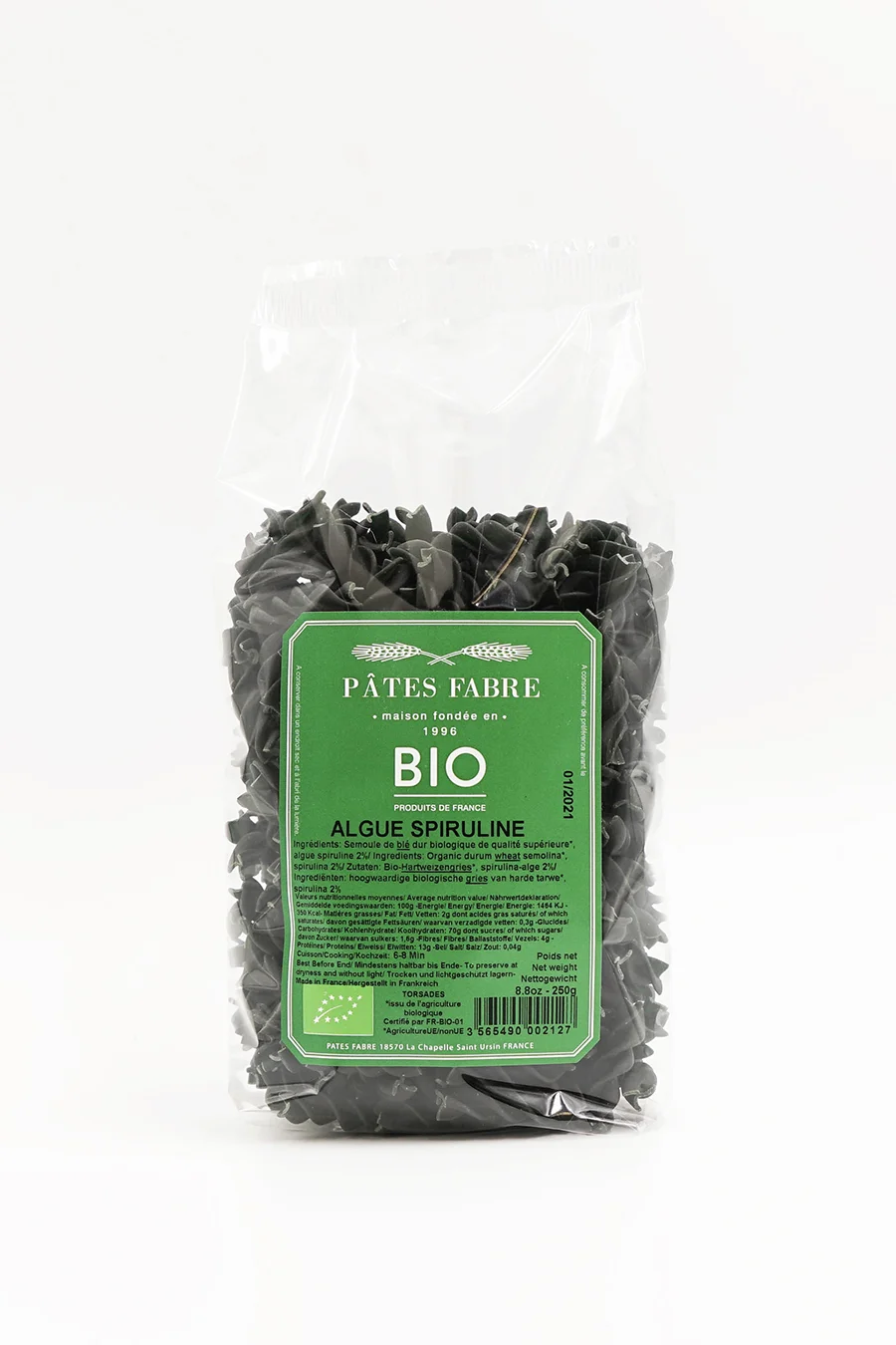 Torsades à la spiruline