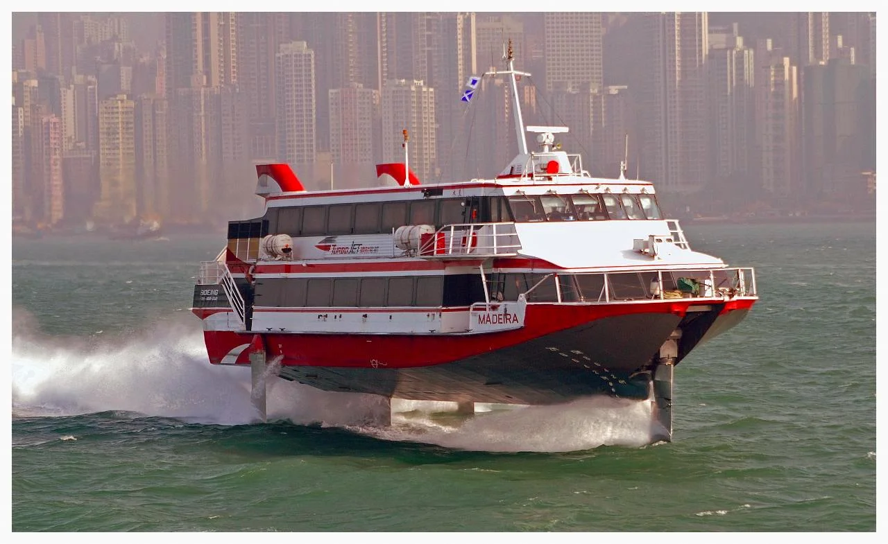 Hong Kong-Macau ferry. (Photo credit: Michael McDonough )