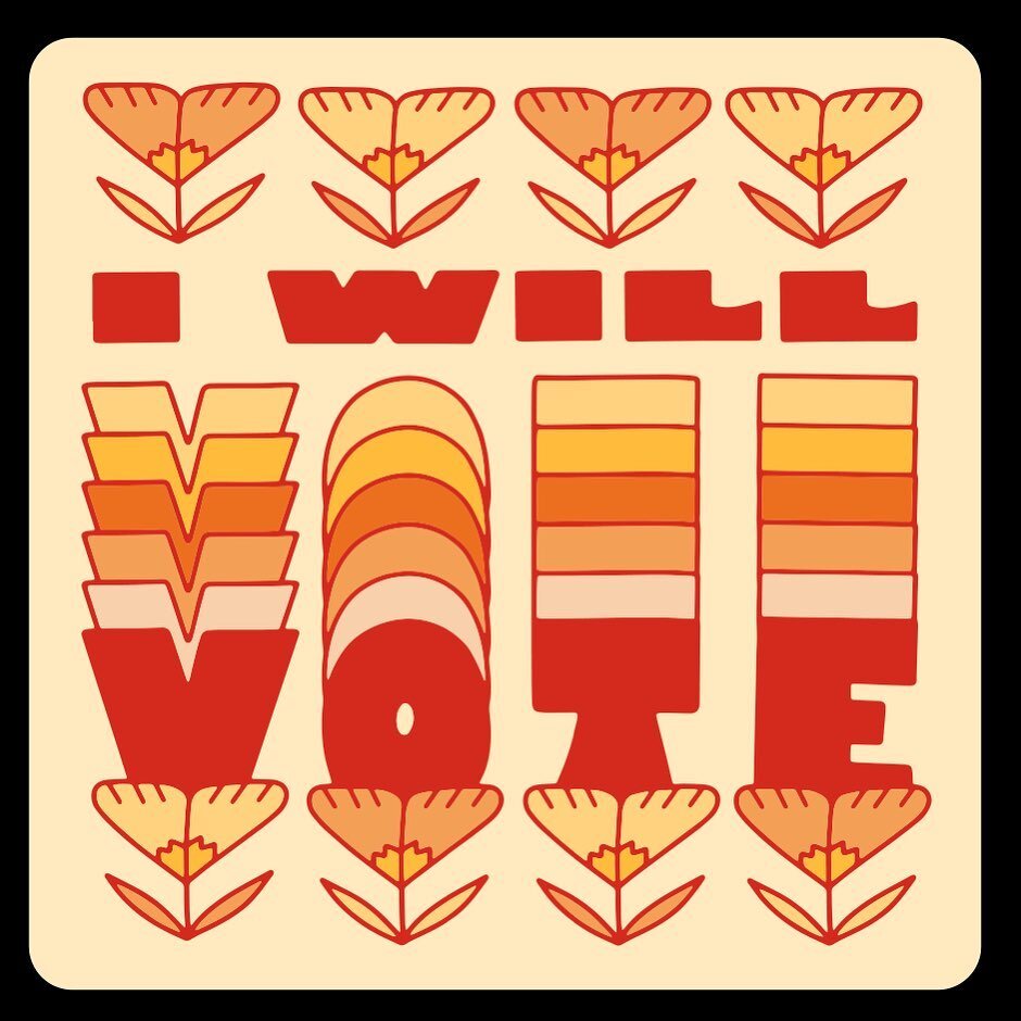 Y&rsquo;all&mdash;Election Day is just shy of a week away! I hope this cutie sticker I whipped up for the @Verizon folks, can encourage (and remind!) folks to show up.&nbsp;Spread the word with #CallingAllVoters 💛✌🏼