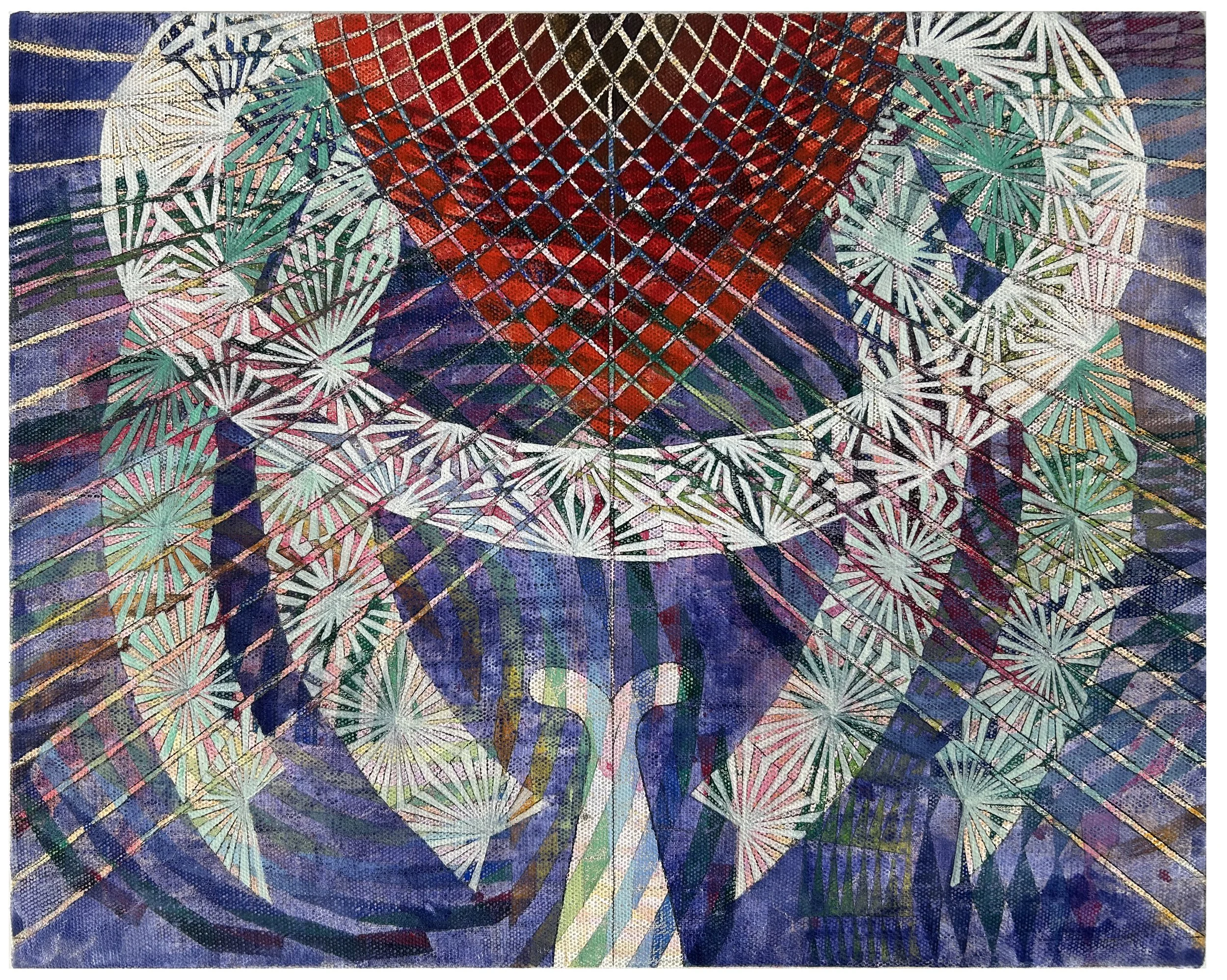    Circus Bear  , 2026  Egg tempera on linen over panel 