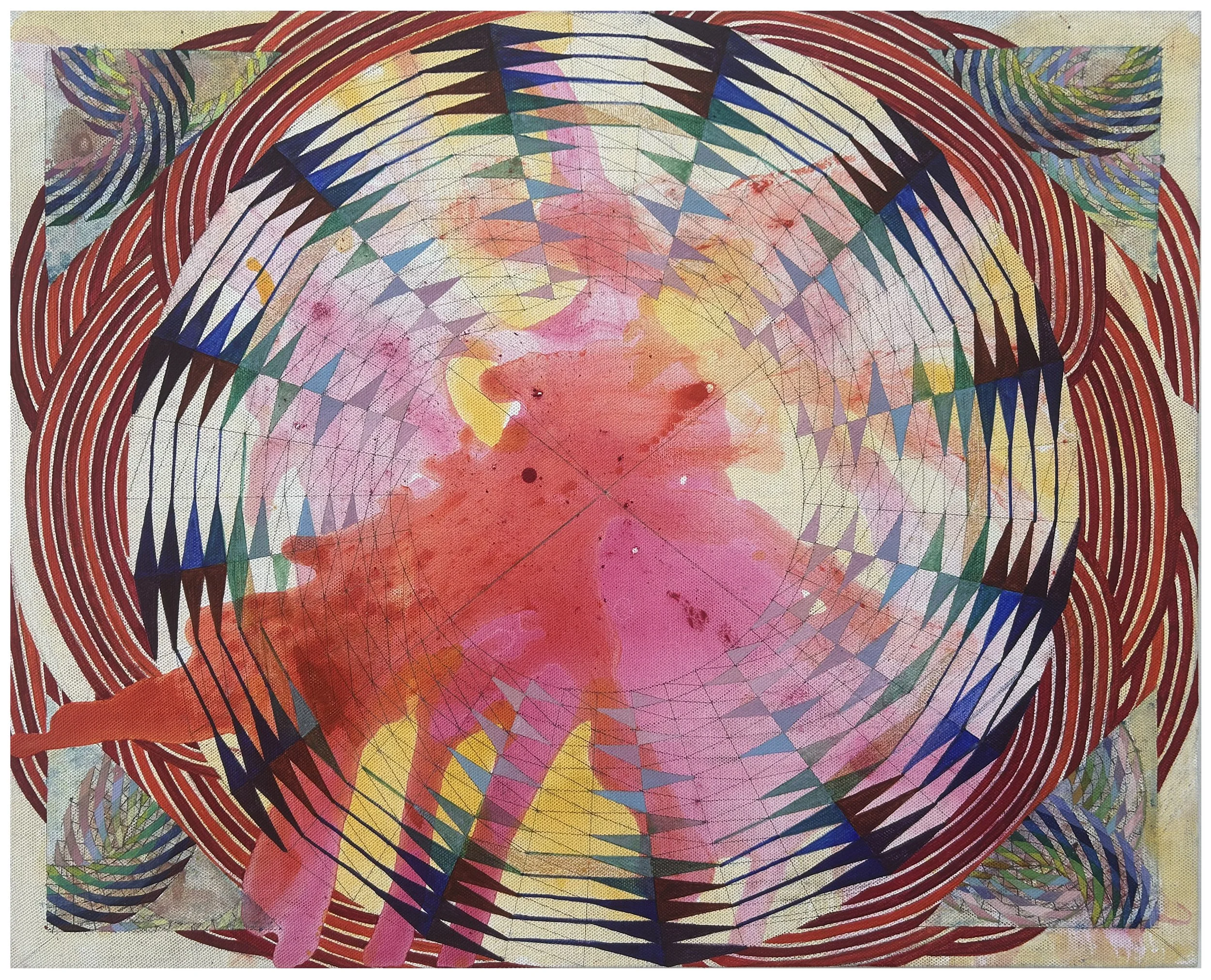    Wu Wei  , 2026  Egg tempera on linen over panel  24 × 30 inches 