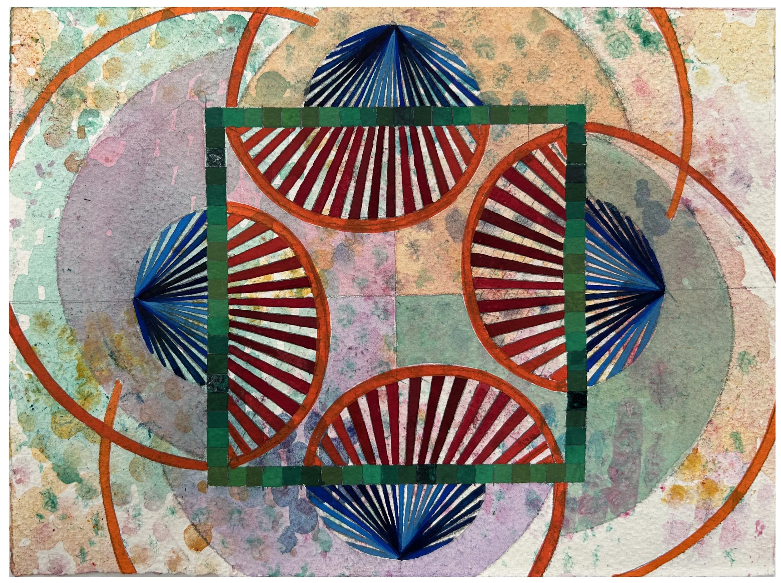    Amachi 1  , 2026  Egg tempera and gouache on paper  7 5/8 × 10 ¼ inches 
