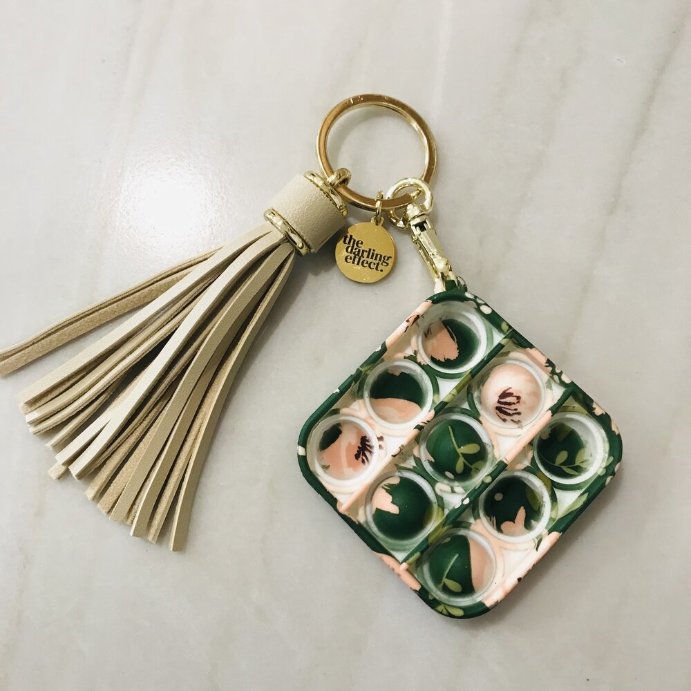Bubble Pop It Keychain - Dark Green — charm | Online Store for ...