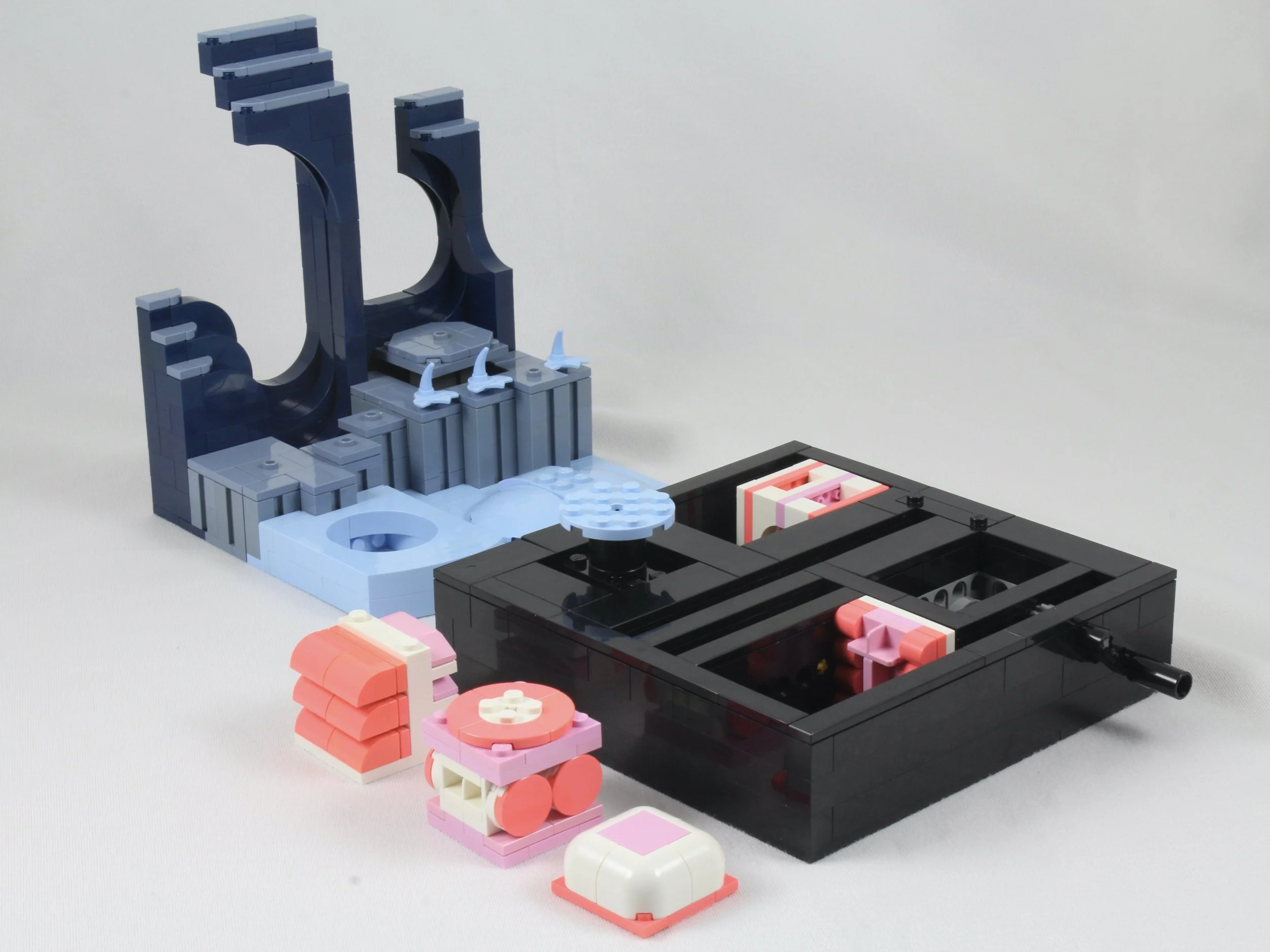 Disassembled components 