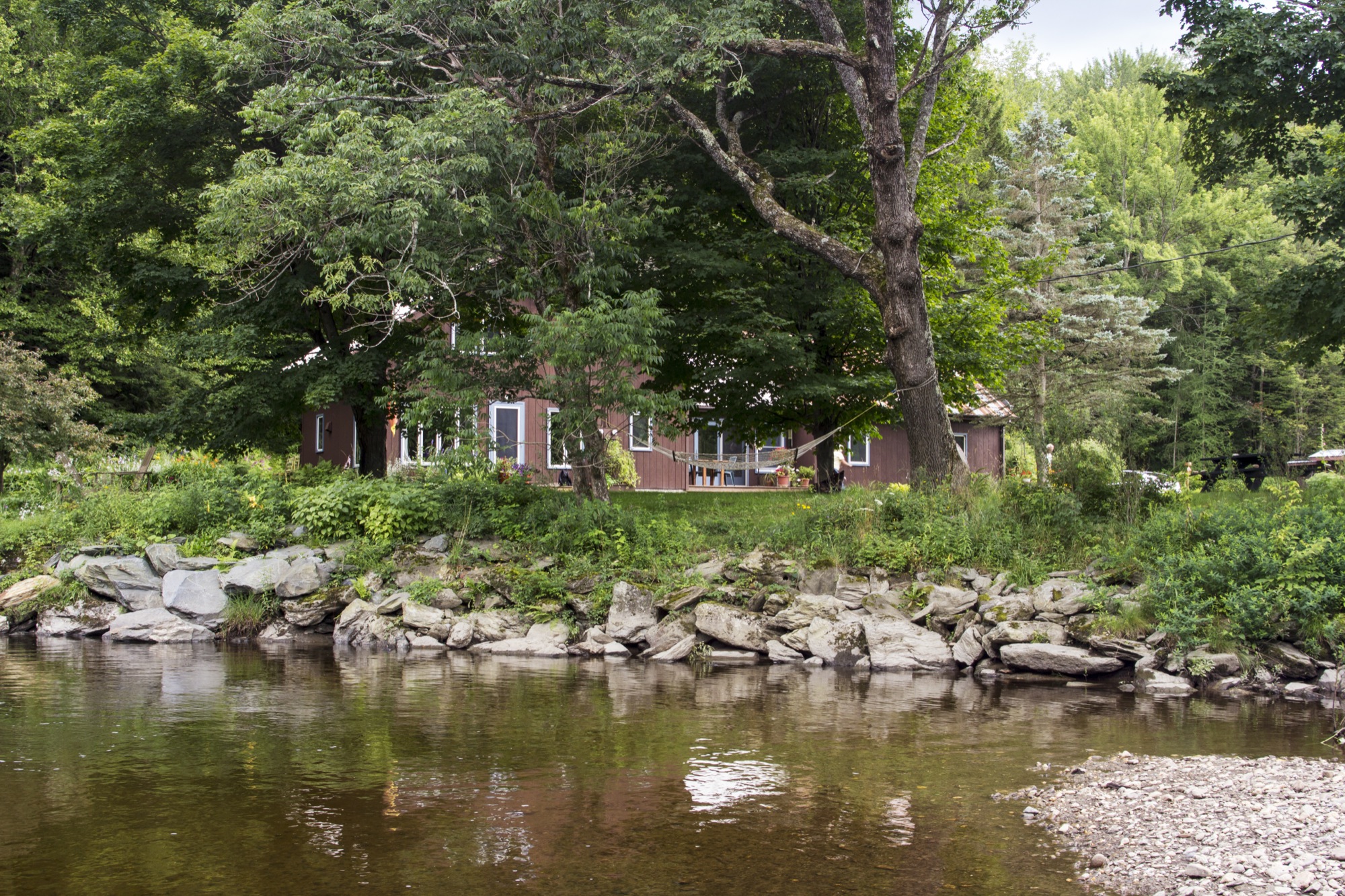The most private setting anywhere along the North Branch of the Lamoille River