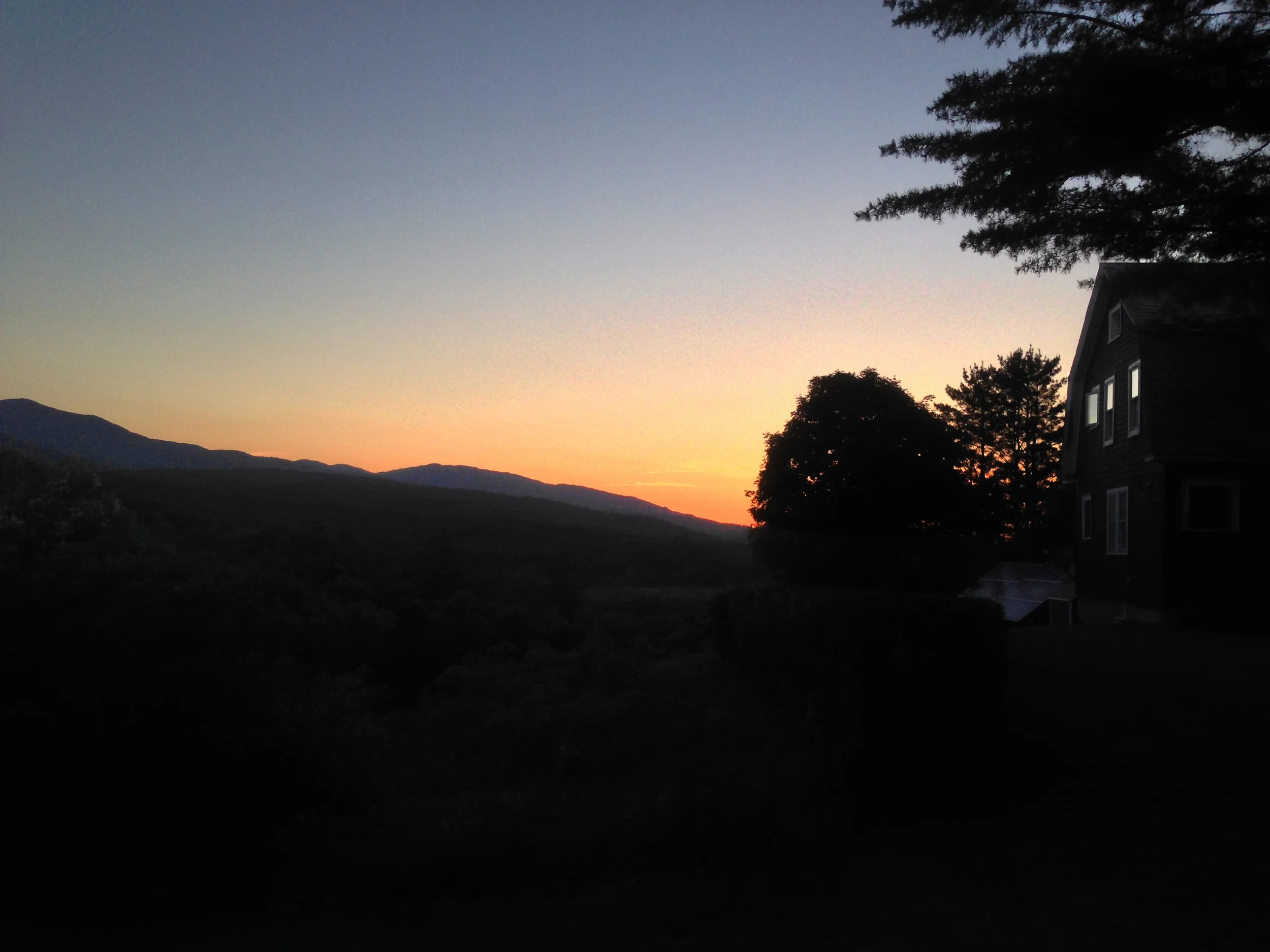 At the end of Prospect Street in Hyde Park Village, Vermont ☆ © 2014, Charlie Aronovici