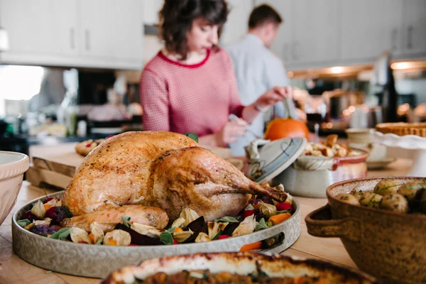 The day of a big holiday meal is a bad time to discover your oven isn't working. One common cause is blowing a fuse while self-cleaning your oven, so wait until after entertaining to use that feature. Image: © Cara Slifka/Stocksy United