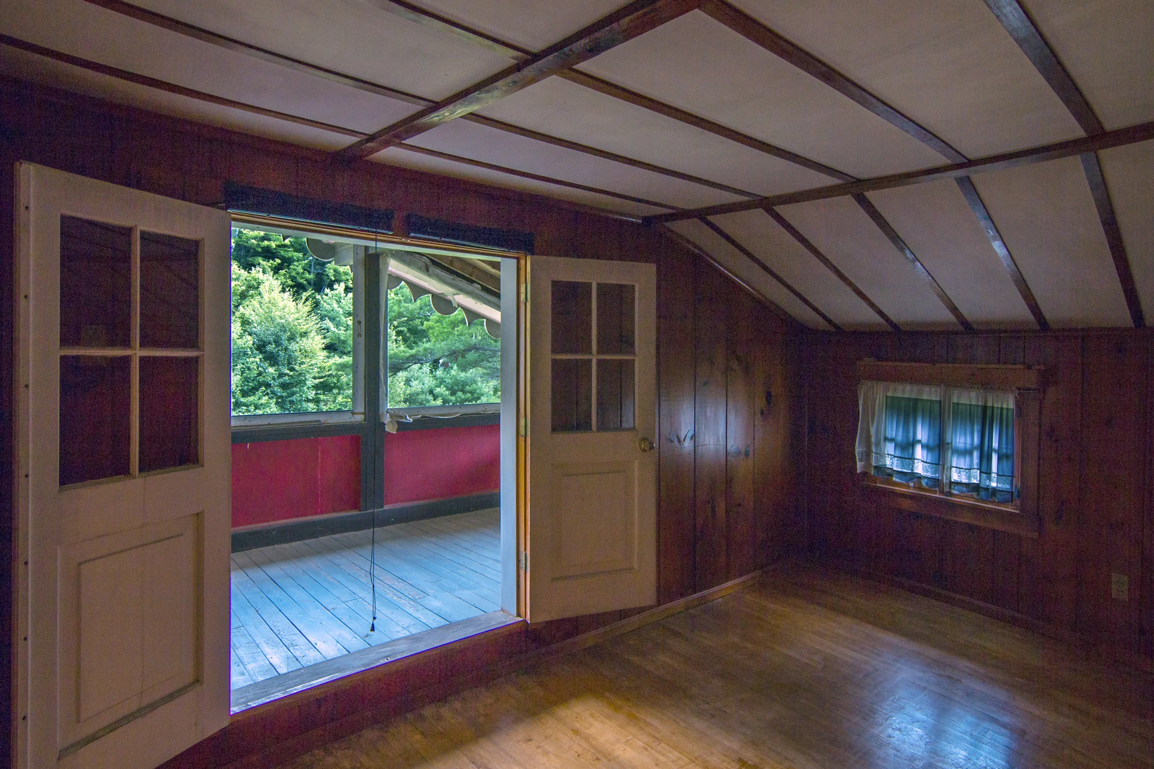 Master bedroom with its own sleeping porch