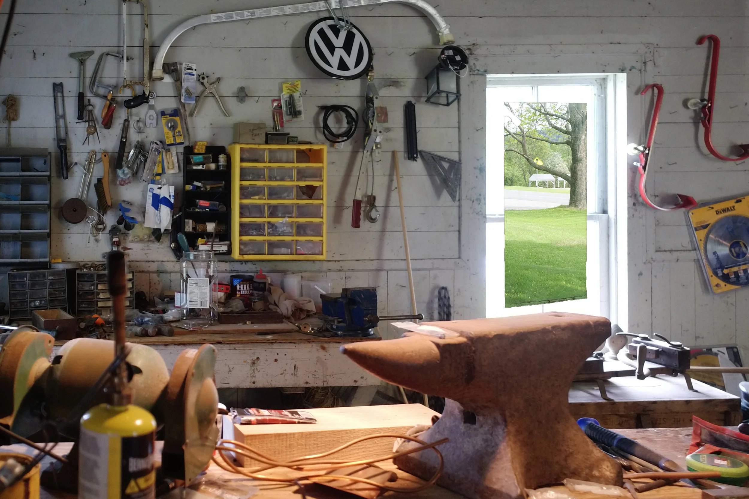 Workshop on the east end of the first floor