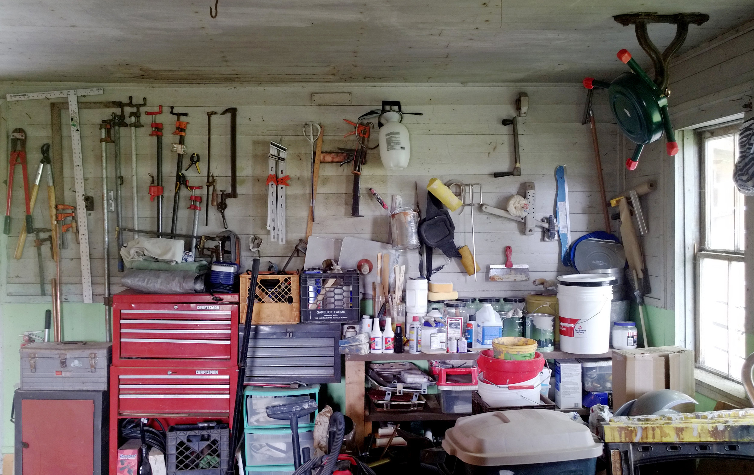 Workshop on the east end of the first floor