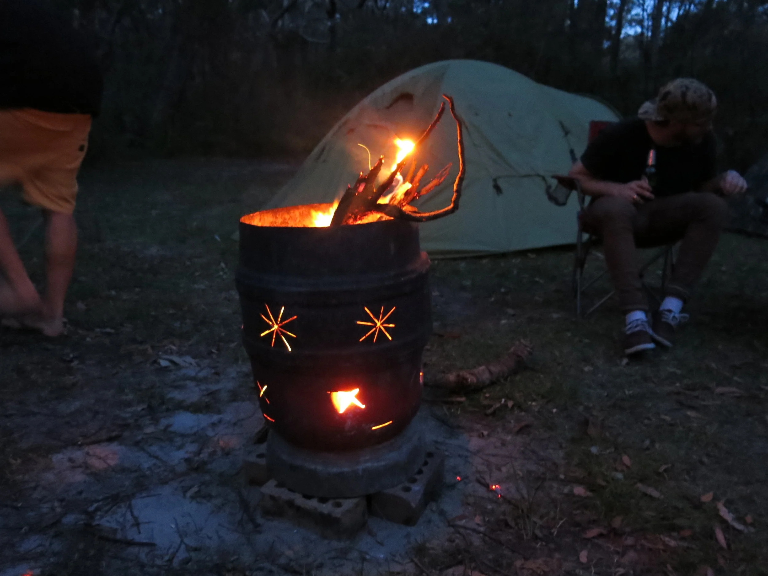 Our epic campfire...well done, boys