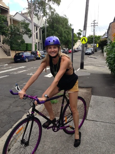 Me and Grim (my bike) setting off for a ride around the park