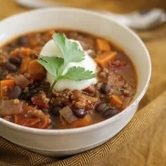 Buffalo and Sweet Potato Chili