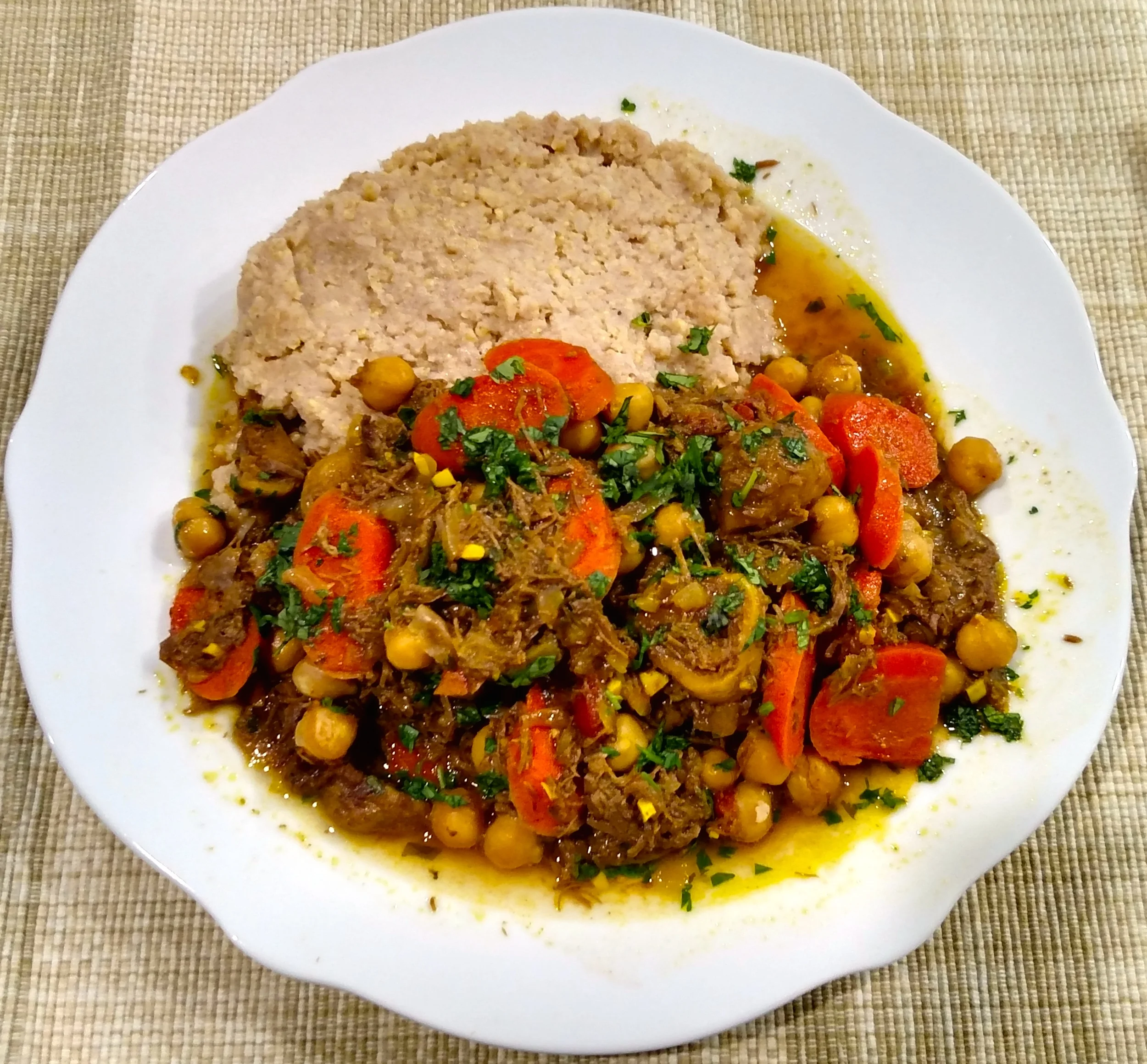 Moroccan Lamb Tagine with Spiced Millet
