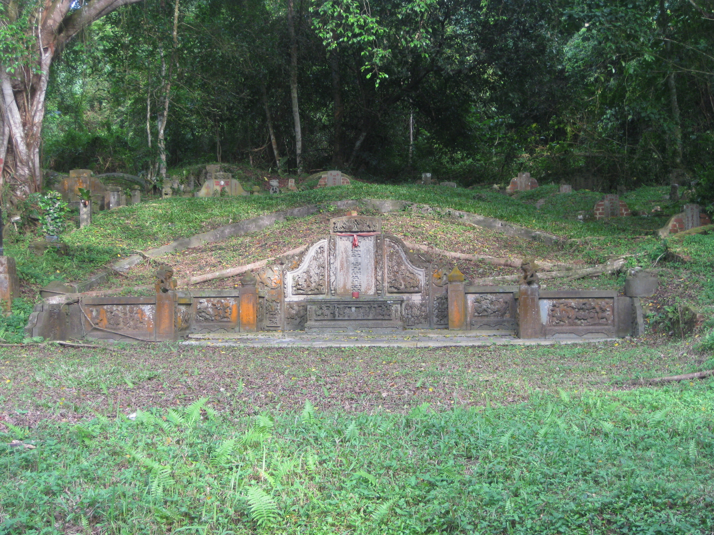 Graves at the Bukit Brown Cemetery