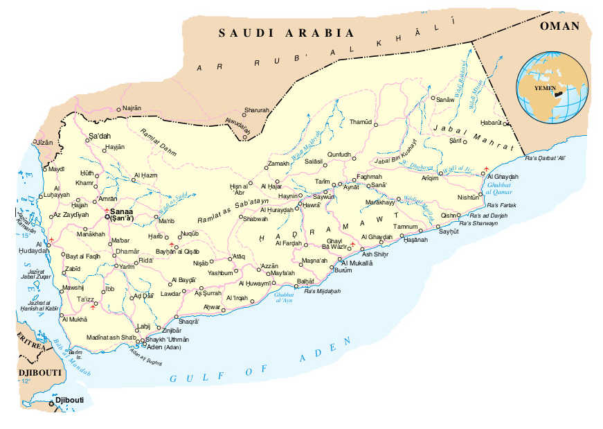 Map of Yemen