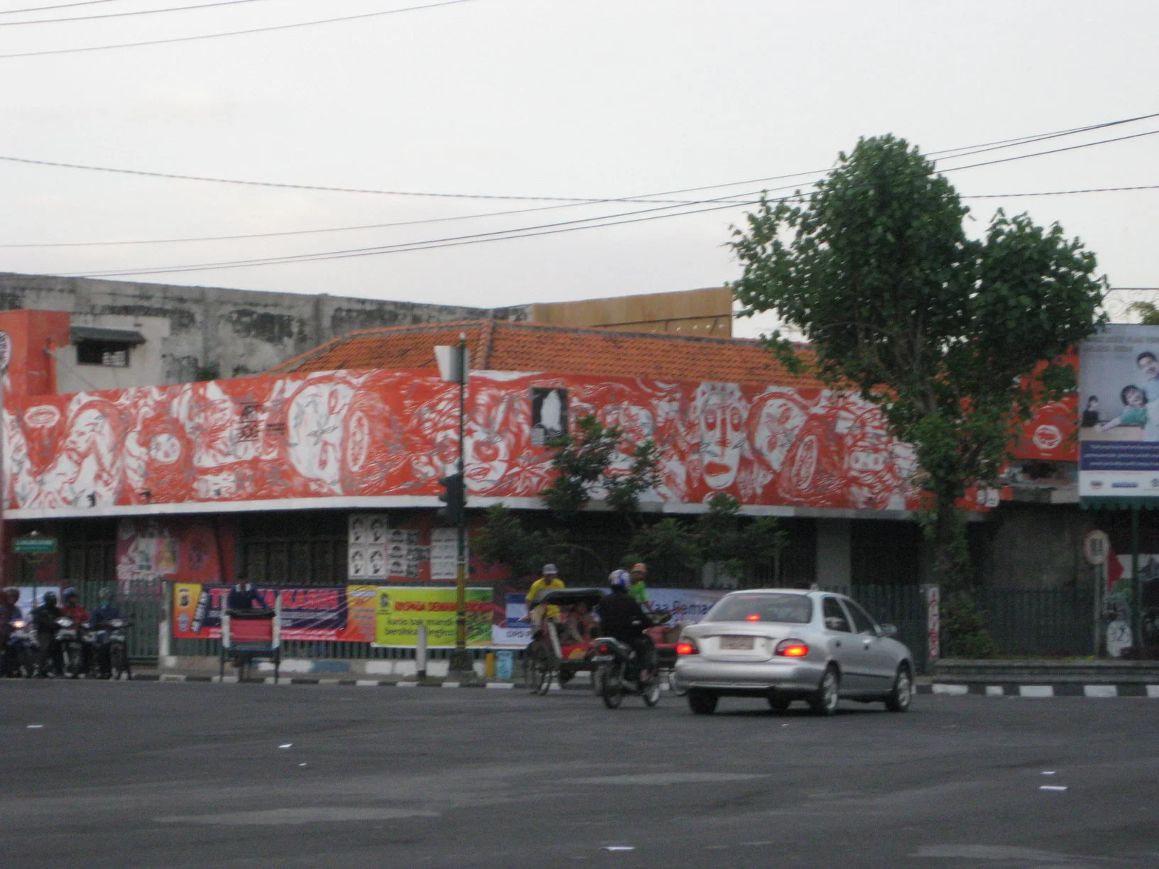 Every corner, every wall, is full of graffitti