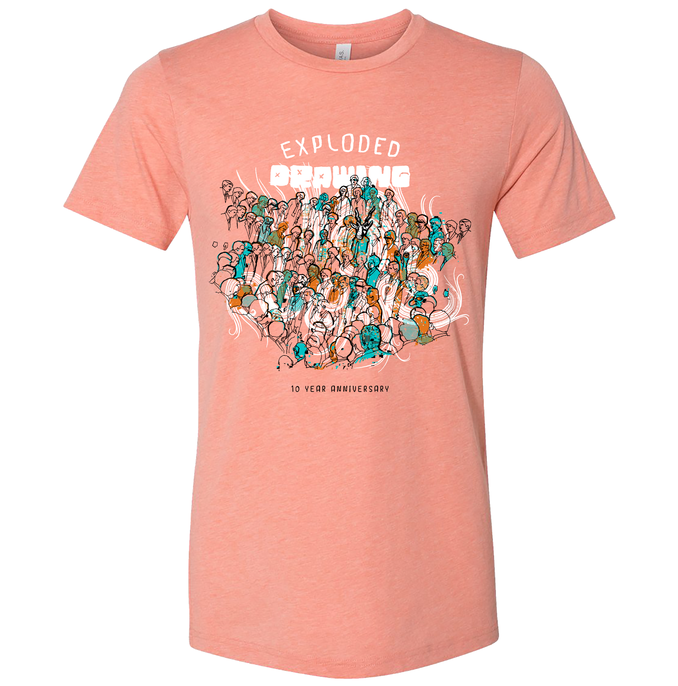 Exploded Drawing 10 Year Tee