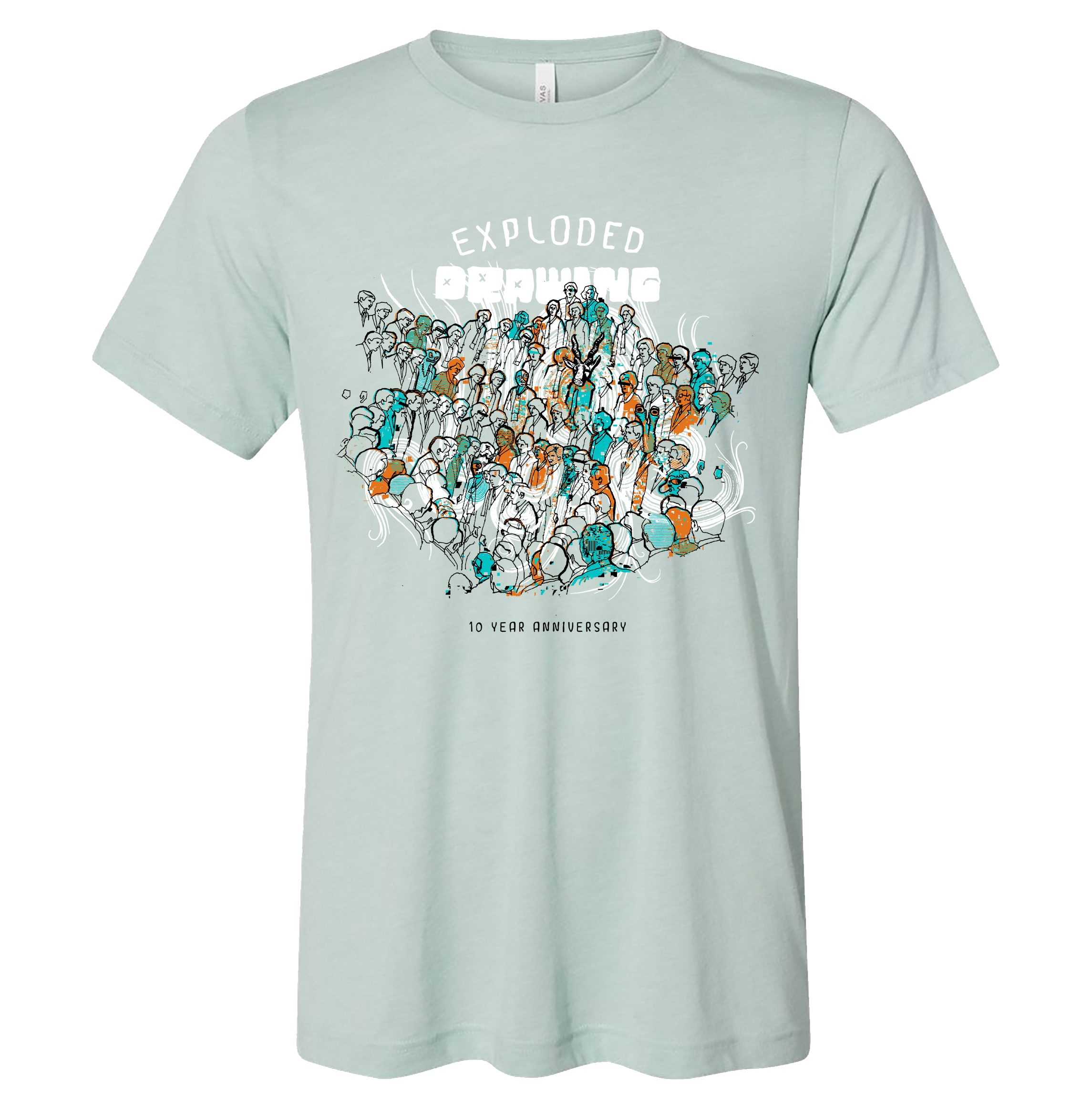 Exploded Drawing 10 Year Tee