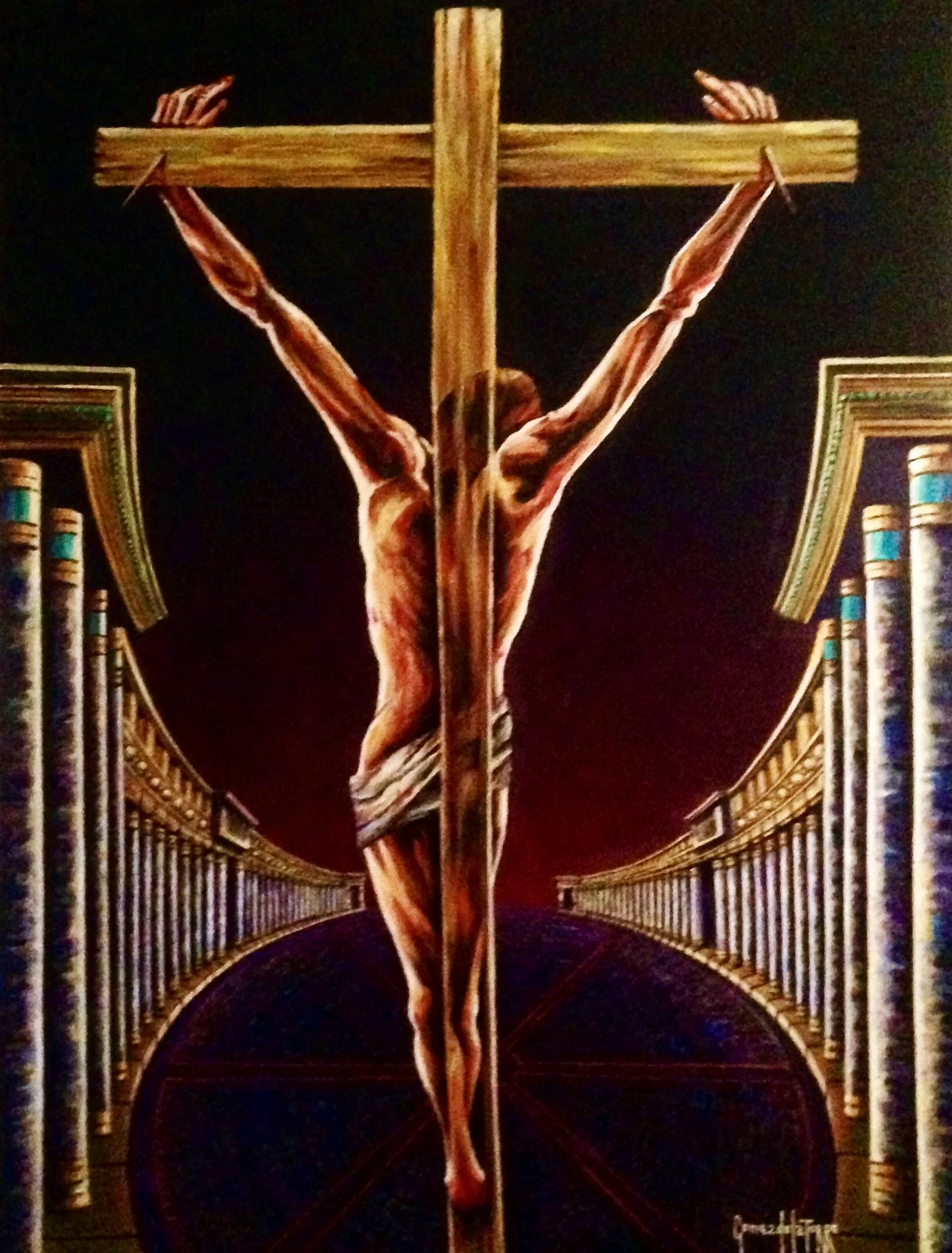 Christ from behind 