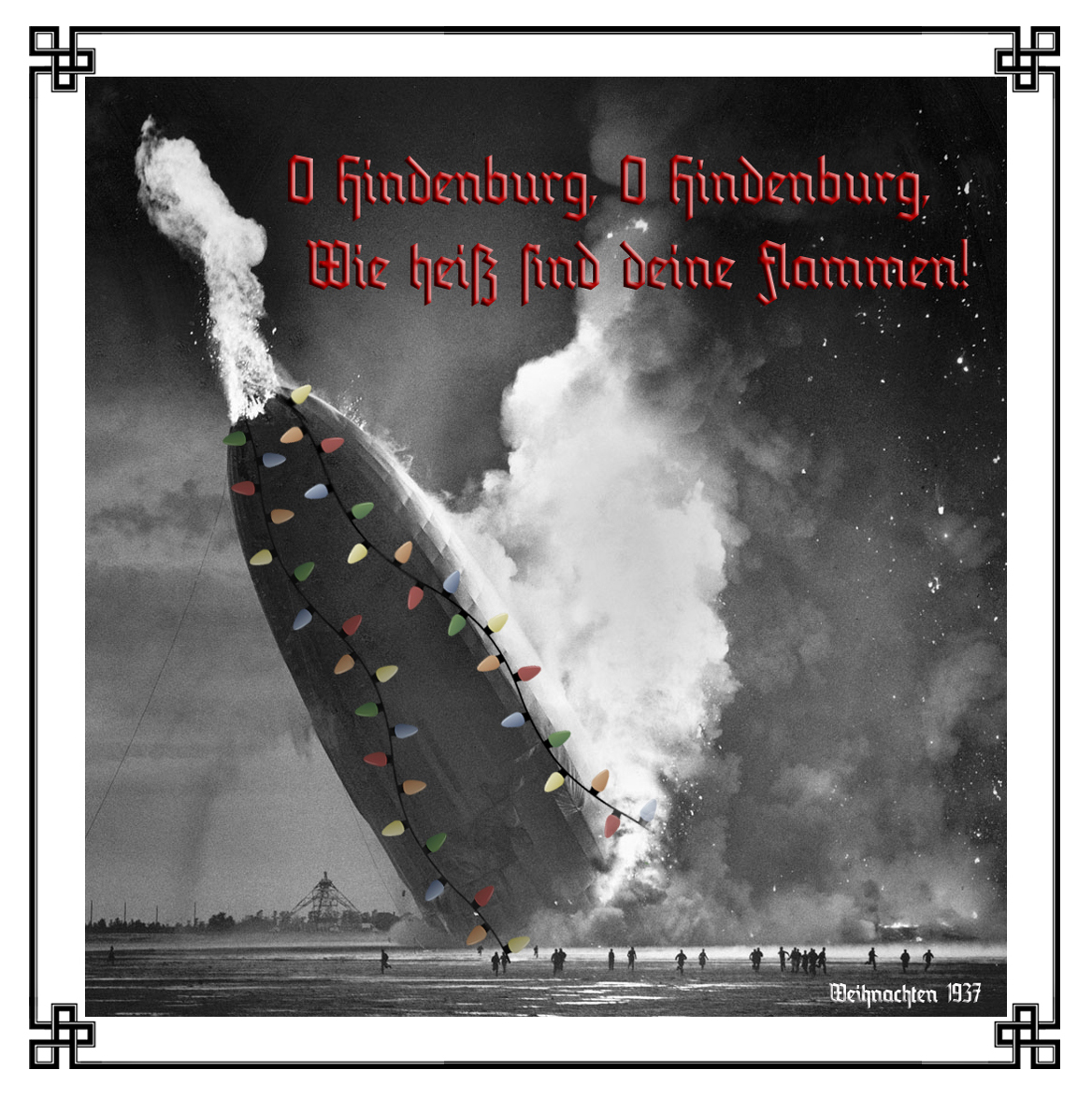 This Christmas greeting card is amongst the more controversial of its genre, having given rise to the first recorded use of the phrase “zu bald, viel zu bald.”