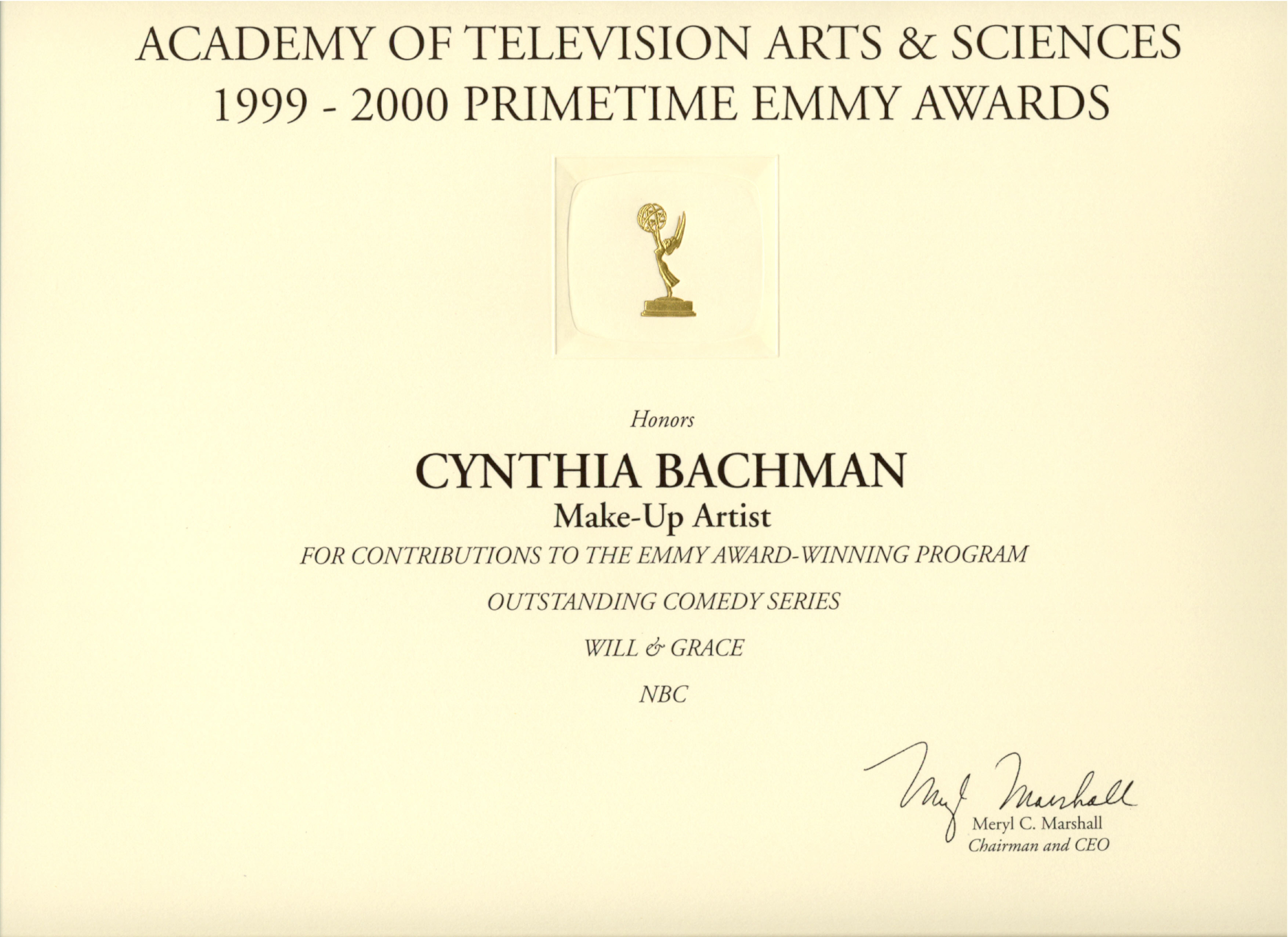 Emmy for Will & Grace.jpg