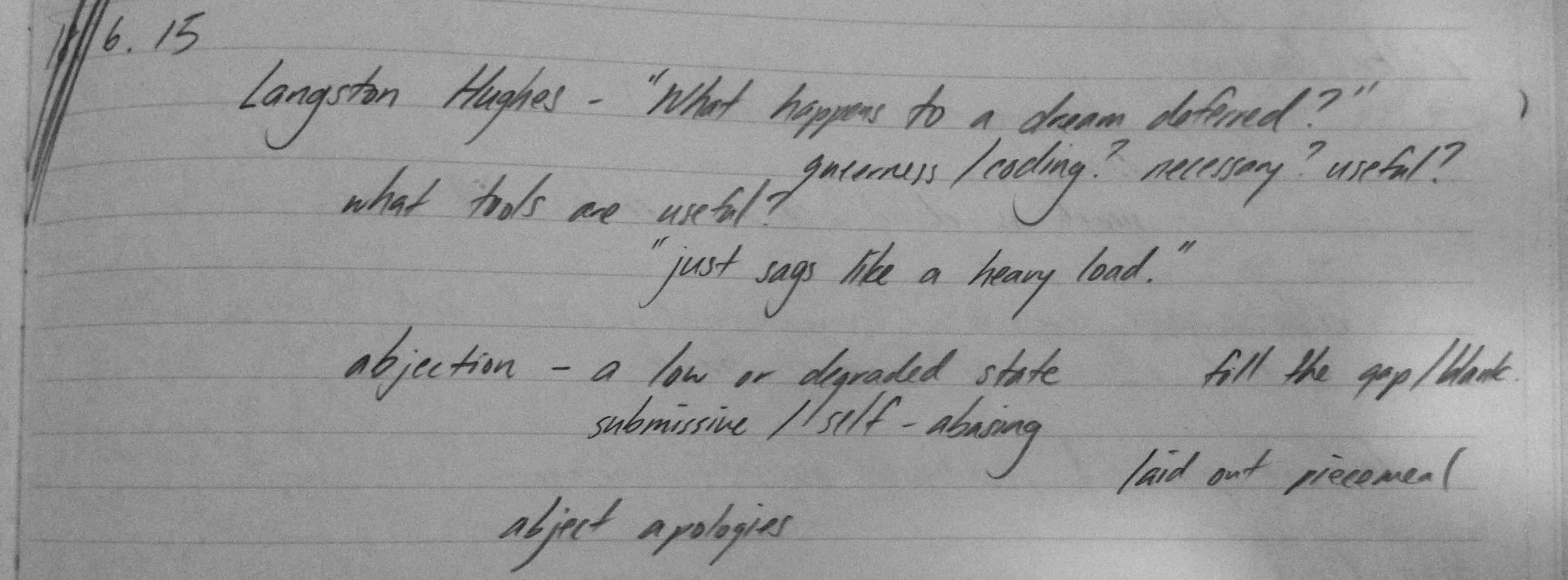 mental note, june 18th, 2015 (School Notebook)