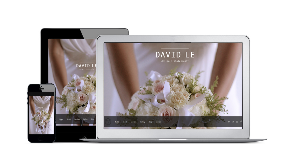 Website for mobile, tablet and desktop.