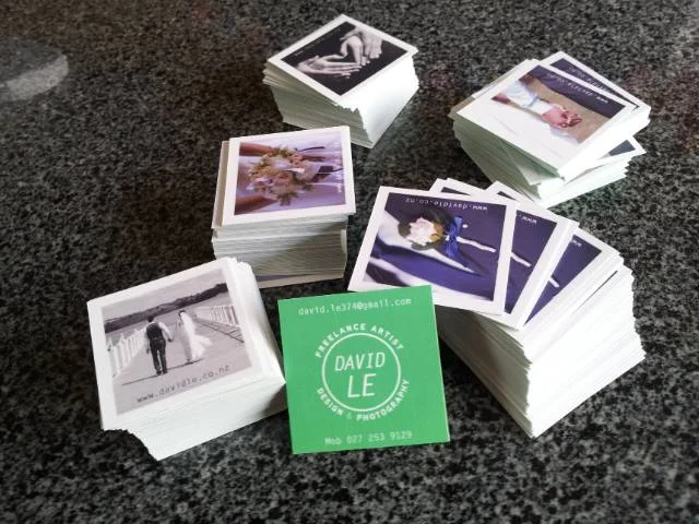 My new business cards, you can have one if you want :-)