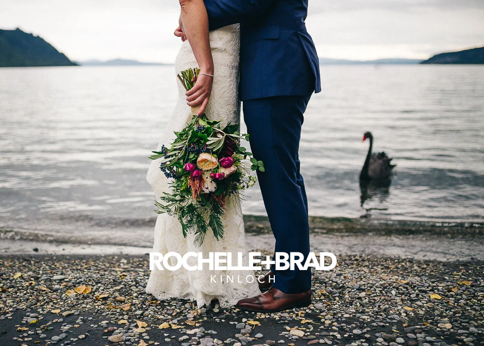 Rochelle + Brad's intimate wedding in Kinloch.