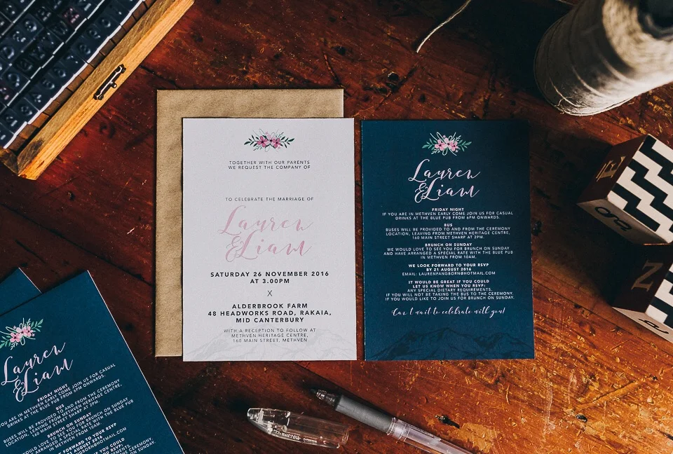Wedding stationery designed by me!