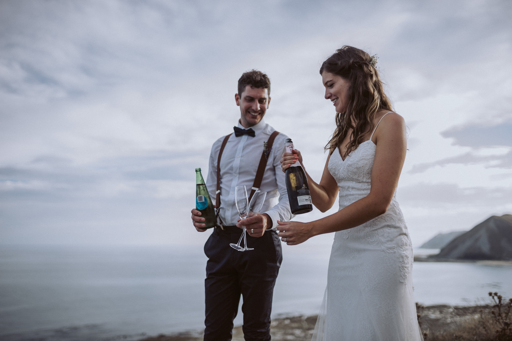 Cliff top elopement