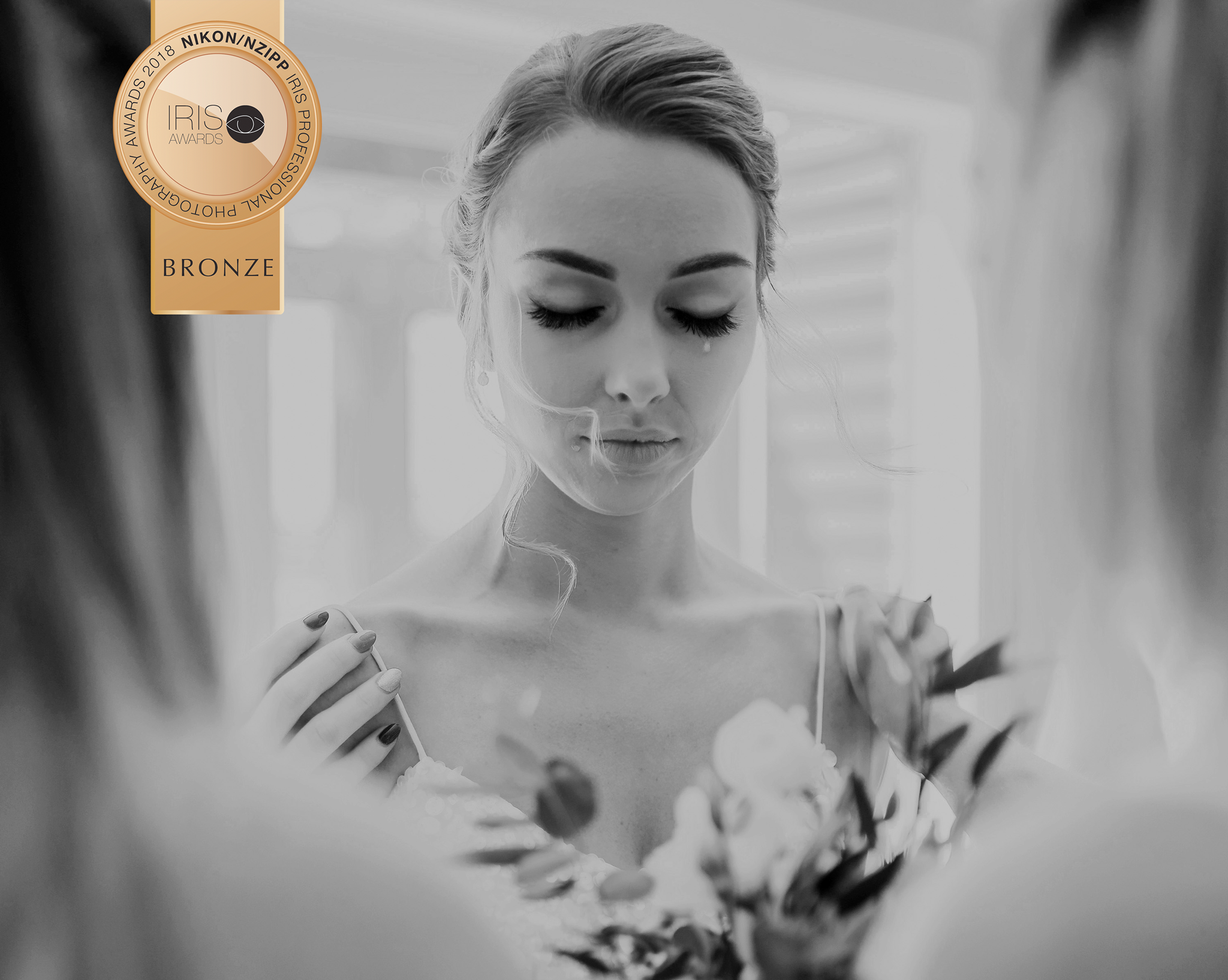 This shot from Leonie's wedding was award Bronze at the recent IRIS awards