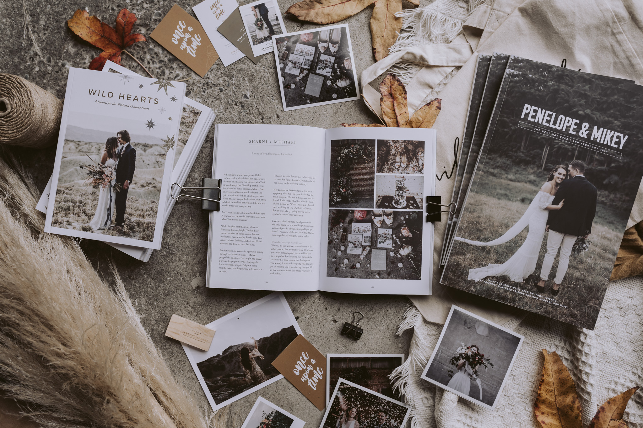 Sharni + Michael’s wedding at the Old Mill is featured in the annual issue of Wild Hearts Magazine