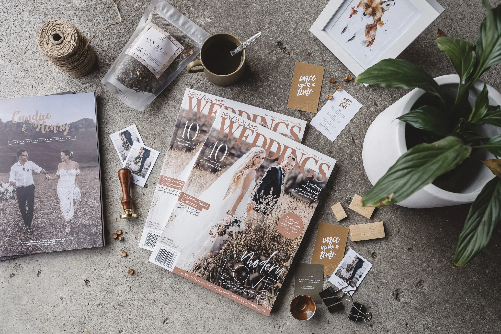 Double wedding feature in the latest NZ Weddings Magazine !