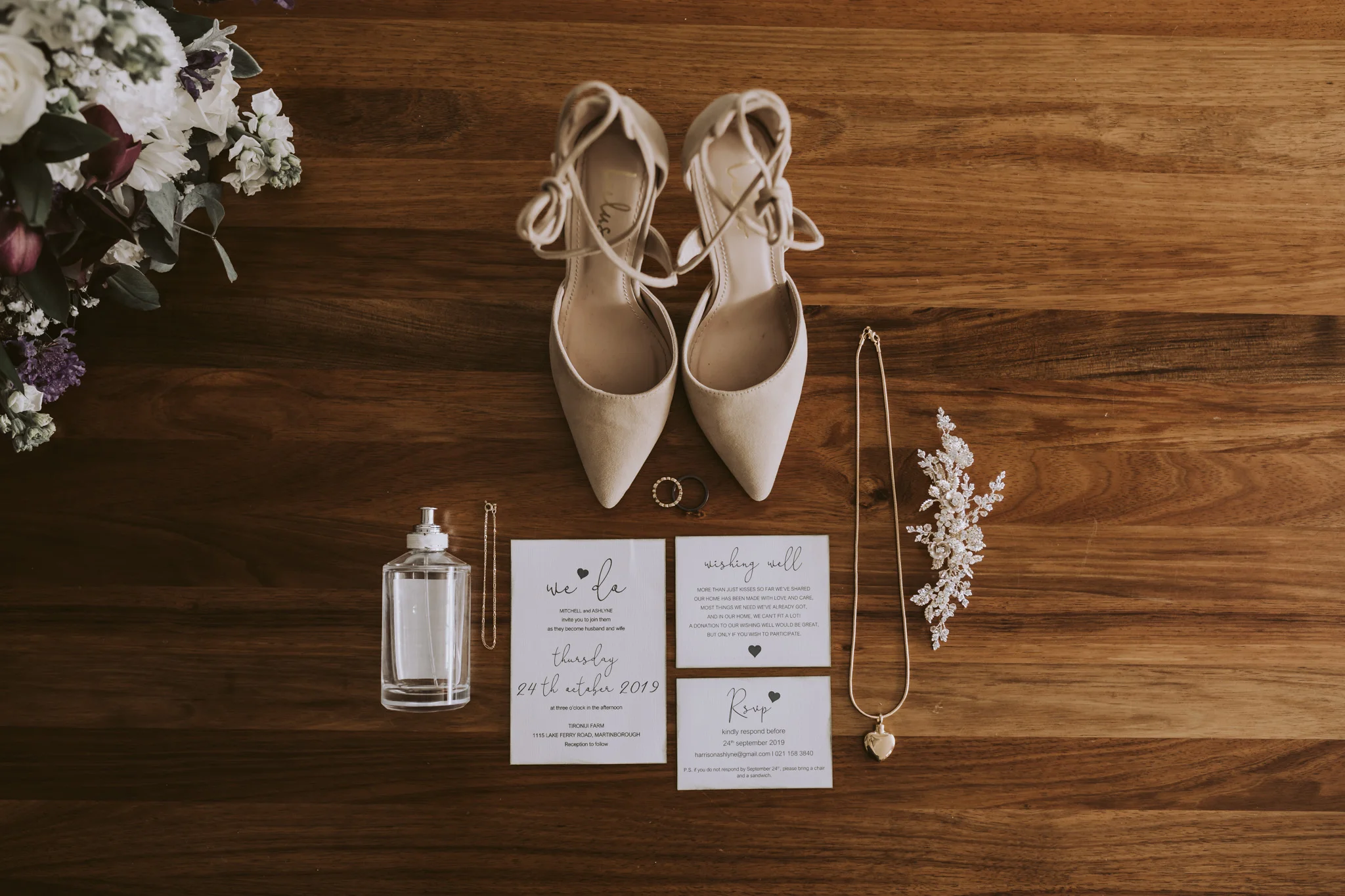 Ashlyne and Mitchell's wedding at Tironui Farm in the Wairarapa